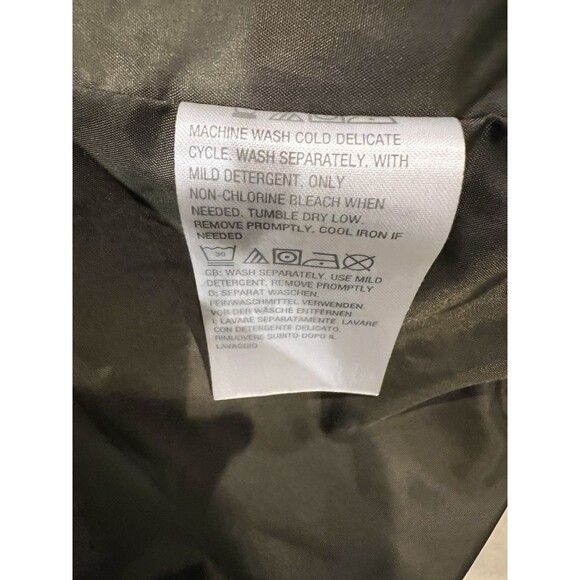 Susan Graver Women's Mixed Media Olive Green Zip Up Coat Jacket Plus Size 1X - Picture 9 of 10